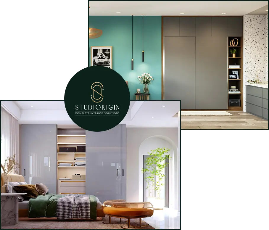 Space saving wardrobe interior design